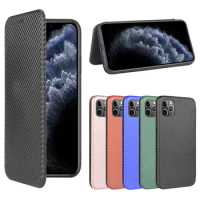 For iPhone 12 Case For iPhone 12 Mini Luxury Carbon Fiber Skin Magnetic Adsorption Case For Apple iPhone 12 Pro Max Phone Bag