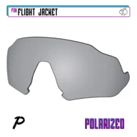 EZReplace Polarized Replacement Lenses for - Oakley Flight Jacket Sunglasses - Silver P