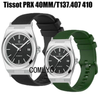BAND For Tissot PRX 40MM T137.407 Women Men Strap Smartwatch Silicone Sports Soft Belt Bracelet
