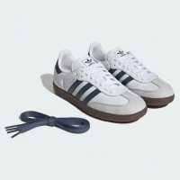 【adidas 愛迪達】SAMBA OG 運動休閒鞋(JH5688 男鞋/女鞋 ORIGINALS經典休閒鞋 白x海軍藍)
