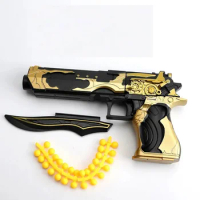 1:3 Alloy MINI Desert Eagle Airsoft Toy Gun Model Pistol Black Gun Toy Weapon Small for Kids Children Birthday Gifts
