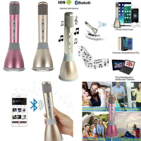 Wireless Bluetooth Karaoke Microphone MIC Speaker Smartphone Tablet PC