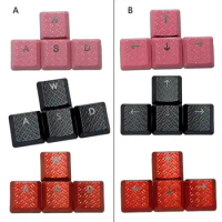 4pcs Gaming Keycaps Durable ABS Keycap OEM Profile Non-slip Cover Translucent for Key Cap for G913 G915 G813 G815 Dropship