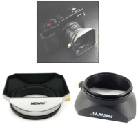 Square Lens Hood for Sony Fujifilm Olympus Mirrorless Camera Lenses DV Camcorders 37 39 40.5 43 46 49 52 55 58 mm