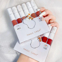 【PROMO&COD】{6PCS} Set Lip Gloss Matte Tahan Lama + Lip Cream Matte Lembut + Lipstik Soft Tahan Air -