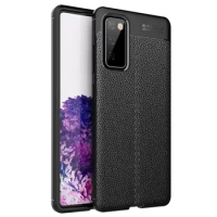 For Samsung Galaxy S20 FE 5G Cover Case Litchi Texture TPU Shockproof Case for S20 FE 5G Shell Fundas