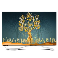 New TV Cover Dust-Proof Cloth Household 55Inch/60Inch/70Inch Desktop TV Europe Decorative TV Cover Dust Cover Protective Cover