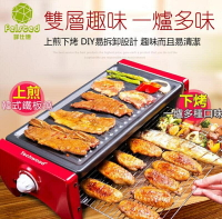 現貨 中號烤肉盤110V專用 韓式烤肉不粘烤盤烤肉機電烤盤 雙層烤肉 樂樂百貨