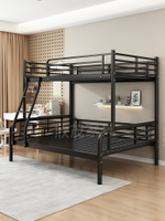 上下鋪子母床鐵床小戶型鐵床1米5上下鋪鐵架床上下床兩層床公寓床