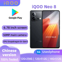 iQOO Neo 8 5G SmartPhone CPU Qualcomm Snapdragon 8+ Gen1 Battery capacity 5000mAh 50MP Camera original used phone