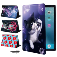 Folio Tablet Case for Apple IPad 2/3/4/iPad(5th/6th Gen) 9.7"/iPad Mini 6(2021) Funda Flip Stand Cover with Animal and Old Image