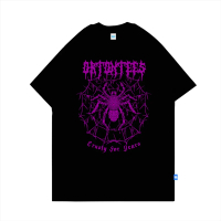SPYDER BLACK KAOS  HITAM T-Shirt Pria Wanita Premium Cotton 24s Kaos Street Wear Distro Premium Leng