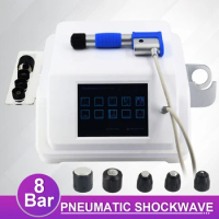 Pneumatic Shock Wave Waist Relief Pain Physiotherapy Shockwave Therapy Machine For ED Treatment Body Relaxation Massager 8Bar