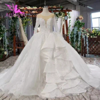 AIJINGYU SunDresses Wedding Dresses Vietnam Gowns Bride With Sleeves Customs Indian Gown Ukraine Rustic Dress