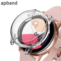Silicone Case For Samsung galaxy watch active 2/1 cover bumper Accessories Protector Full coverage Screen protector protect