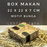Box Kardus F-Flute MOTIF Untuk Kotak Dus Berkat / Dus Hajatan / Box Nasi Kue dll Bunga 22