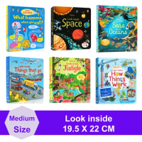 Usborne Look Inside Lift-the-flap Picture Cardboard Books for Children in English Learning Toys for Kids Scientific Knowledge