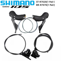 SHIMANO 105 ST-R7020 BR-R7070 2x11Speed Hydraulic Disc Brake Caliper R7000 Series DUAL CONTROL Shift Lever For Road Bike