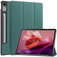 For Lenovo Tab P12 2023 Case TB370FU Magnetic PU Leather Smart Tablet Cover For Funda Xiaoxin Pad Pro 12.7 Hard Back Shell