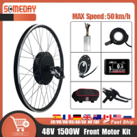ebike Kit 48V 1500W Front Hub Motor Wheel Bicycle 20-29Inch 700C For Electric Bicycle Bike Conversion Kit with LCD LED display