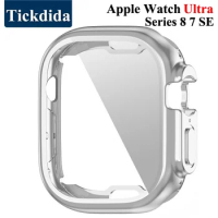 Silicone Case for Apple Watch Ultra Pro 49mm Case Watch Series 8 7 45mm 41mm 44mm TPU Soft Protector Case for Apple Watch 8