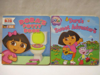 【書寶二手書T6／少年童書_OKL】Dora's Potty book_Dora's Sweet Adventure_2本合售