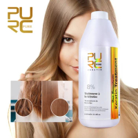 PURC Brazilian keratin Straightening Hair 1000ml 8% Smoothing Keratin Treatment And Straighten Hair Care Products For Women