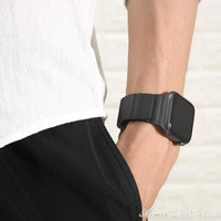 錶帶皮質回環磁力扣錶帶適用于apple watch1/2/3/4/5代s3蘋果手錶