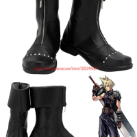 RealCos Cloud Strife Cosplay Shoes Fantasy Costume Accessories Final Fantasy VII Disguise Boots Adult Men Halloween Party Props