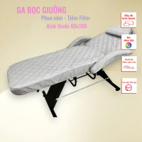 Ga bọc giường phun xăm, ga bọc giường tiêm filler cotton satin cao cấp kích thước 60x180