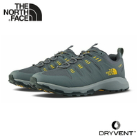 【The North Face 男 DryVent防水健行鞋《灰/黃》】4OBG/徒步鞋/登山鞋/越野鞋/防水鞋