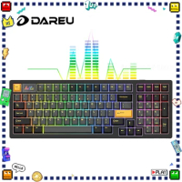 Dareu A98PRO Mechanical Keyboard with Smart Screen 98% Layout Tri Mode Hotswap RGB Wireless Gaming Keyboard Gasket Pc Gamer Gift