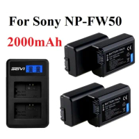 Battery Pack For SONY NP-FW50 NP FW50 Charger for Sony Alpha a6500 a6300 a6000 a5000 a3000 NEX-3 a7R a7S NEX-7 Parts