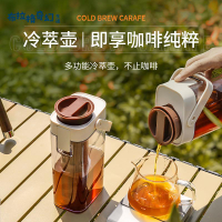 冷萃咖啡壺 1000ml食品級手沖咖啡冷泡壺躺瓶大容量冷水壺水果茶壺[PP0509062]