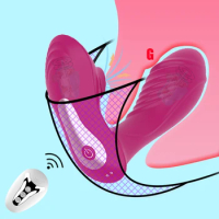 Wearable Dildo Vibrator G Spot Clitoris Stimulator Butterfly Vibrating Panties Erotic Adult Sex Toy for Women Orgasm Masturbator