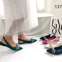 Sepatu Flat Tali Belakang Wanita Simoncelli Import 137-358