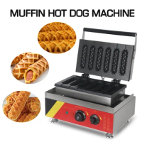 ITOP Muffin Hot Dog Waffle Maker 1500W Electric Non-stick French Muffin Lolly Sausage Machine Crispy Corn Hot Dog Waffle Machine