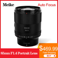 meke 85mm F1.4 Full Frame Camera Lens For Sony For Nikon Auto Focus Large Aperture Portrait Lens For A7M4