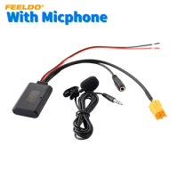 FEELDO Car Audio Bluetooth Receiver Aux Adapter For Fait Alpha Lancia Smart 451 Stereo Radio Module Bluetooth Aux Cable #HQ6116
