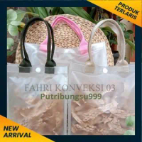 Tas Hampers Murah Mika/PVC Doff Tebal Besar Dan Sedang Mika O,25A Doff Hitam Belanja