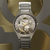 RADO 雷達表 最新True Round Automatic Open Heart真我鏤空電漿陶瓷40㎜ R01 (R27108112)