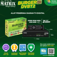 Set Top Box Tv Digital Matrix Burger Hijau Receiver Tv Dvb T2 - Tbk
