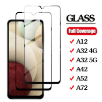 2Pcs Screenprotector For Samsung Galaxy A12 A42 A52 A72 A32 5G Case Screen Protector Glass Samsun Galaxi A 12 42 32 52 72 Coque
