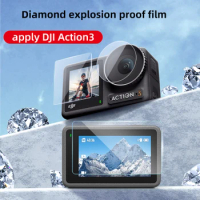 Tempered Glass Screen Protector for DJI Action 3 Lens Protection Protective Film for DJI Osmo Action3 Camera Accessories