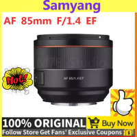 Samyang AF 85mm F/1.4 EF Auto Focus Camera Lens DLSM AF Motor Full Frame Lente for Canon EF EOS M mount Cameras R5 R6 6D Mark II