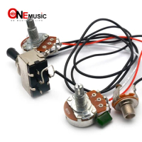 Electric Guitar Wiring Harness Prewired Two Pickup 500K Big Pots 3 Way Toggle Switch for LP Electric Guitarra