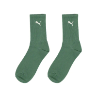 【PUMA】長襪 NOS Crew Socks 綠 象牙白 中性款 中筒襪 休閒襪 襪子(BB1345-16)