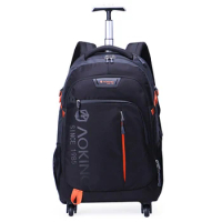 Student fashion school bag travel trolley backpack business commuter 20 inch travel luggage universal wheel trolley suitcase bag