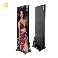 Indoor P1.86mm 640x1920mm poster LED full color display moving LED standing system GOB module indoor splicing led poster p1.8