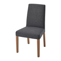 BERGMUND 餐椅, 橡木紋/gunnared 中灰色
